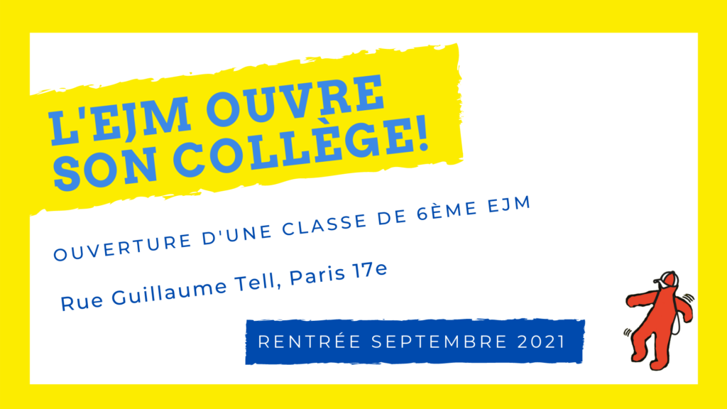 L'Ecole Juive Moderne ouvre son Collège !